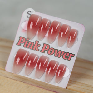 Pink Power Press on Nails- Pink Sand