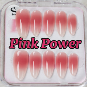 Pink Power Press on Nails- Pink Sand