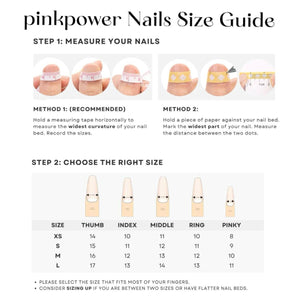 Pink Power Press on Nails- Short French