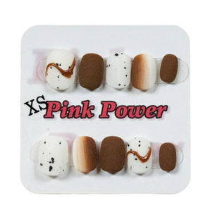 Pink Power Press on Nails- Coffee Time